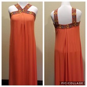 Beautiful Orange Maxi Dress